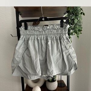 Free People High Waist Gray and Silver Shorts